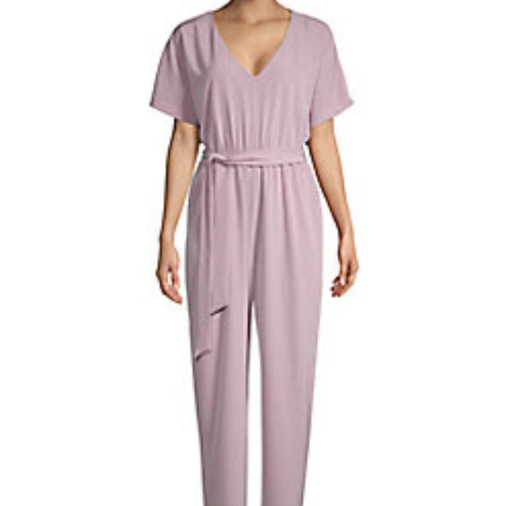 June and Hudson  V-Neck Self-Tie Jumpsuit